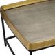 Currey & Company Tanay Antique Brass Cocktail Table with Graphite Black Iron Framework-2