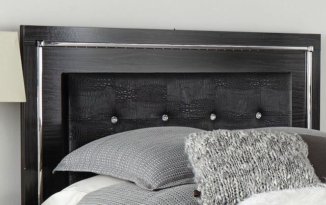 Signature Design by Ashley® Kaydell 2-Piece Black King/California King Upholstered Panel Headboard Set-1