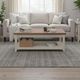 Legends Home Ithaca Bourbon Coffee Table with Sandstone Base-1