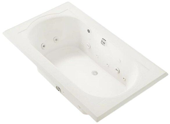 KOHLER® Memoirs® Biscuit 72" x 42" Drop-In Effervescence Whirlpool Bath-0