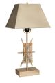 A & B Home Modern Chic Champagne Table Lamp-0