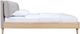 Mazin Furniture Fletcher Beige/Natural Faux King Upholstered Platform Bed-2