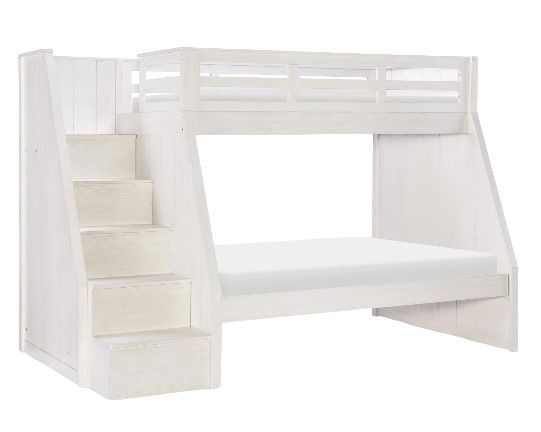 Legacy Kids Teen Ashton Bleached Linen Twin over Full Youth Bunk Bed