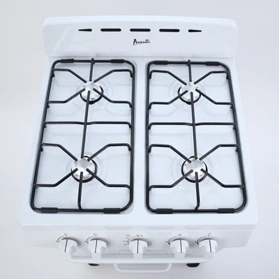 Avanti® 24" White Freestanding Gas Range-3