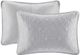 Olliix by Madison Park Grey Full/Queen Quebec Reversible Coverlet Set-4