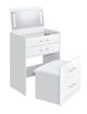 Elements International Irvine White Vanity Table -0