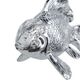 A & B Home Glossy Chrome Fish Figurine -2