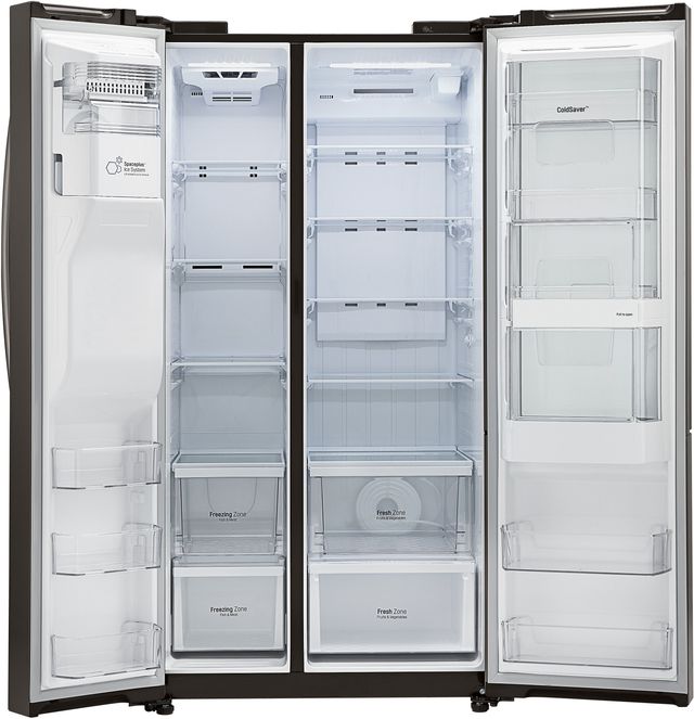 LG 26.1 Cu. Ft. Black Stainless Steel Side-By-Side Refrigerator-2