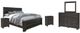 Signature Design by Ashley® Brinxton 4-Piece Charcoal King Panel Bed Set-0