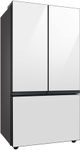 Samsung Bespoke 36 in. 24.0 Cu. Ft. White Glass Counter Depth 3-Door French Door Refrigerator with Beverage Center™-2
