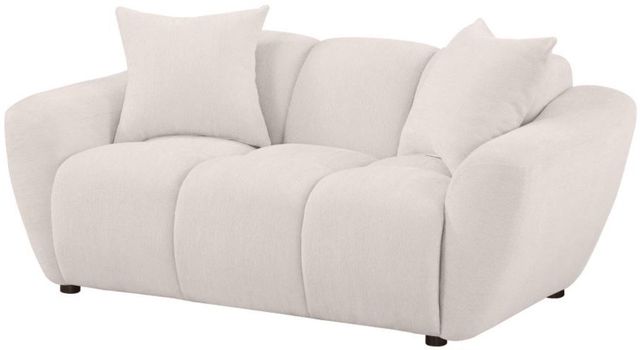 Coaster® Destino Greige Upholstered Splayed Arm Loveseat-4