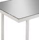 Currey & Company Sisalana Mirror Top Console Table with Yeso Blanco Base-3