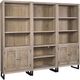 aspenhome® Harper Point Bleached Khaki Door Bookcase-1