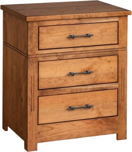 Country Classic Collection Customizable Signature 3-Drawer Nightstand-0