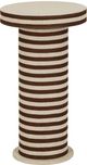 TOV Furniture Lyra Brown/Natural Striped Side Table-5