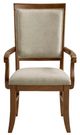 Elements International Phillipe Cherry Dining Arm Chair-1