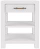 Riverside Furniture Rosalie White Caps 1-Drawer Nightstand-2