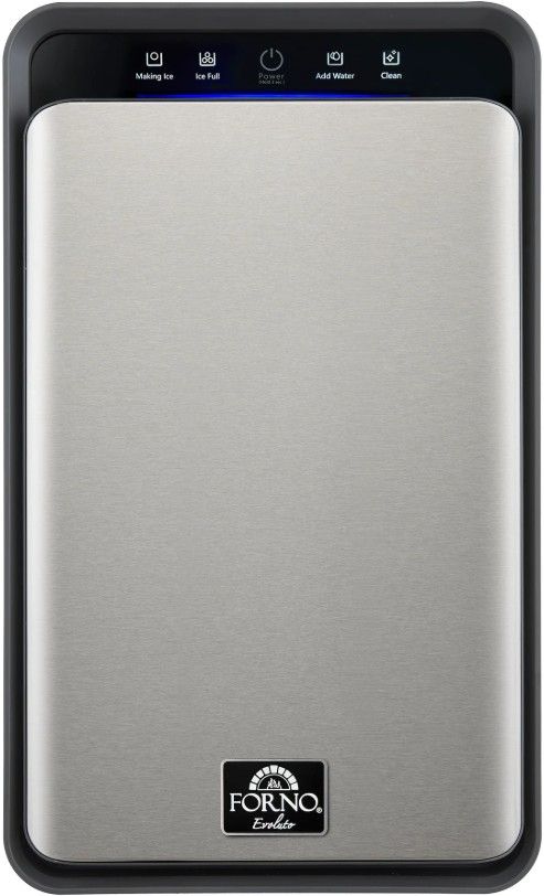 Forno Sferico 11” Fingerprint Resistant Stainless Steel Slow-Melting Spheres Countertop Ice Maker-0