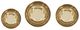 A & B Home Black/Gold 3-Piece Bowl Set-4