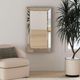 Bassett Mirror Beaded Silver Rectangular Wall Mirror-4
