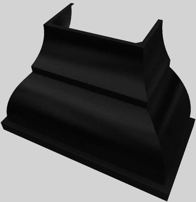Vent-A-Hood® Designer Series 48" Black Wall Mounted Range Hood-2