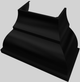Vent-A-Hood® Designer Series 48" Black Wall Mounted Range Hood-2