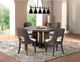 Furniture of America® Sterling West 5-Piece Ash Gray Dining Table Set-1