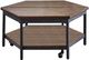 Steve Silver Co. Ultimo Mocha Hexagon Lift-Top Cocktail Table with Black Base-5