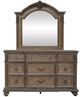 Liberty Furniture Carlisle Court 4-Piece Chestnut/Sand Queen Upholstered Poster Bedroom Set-2