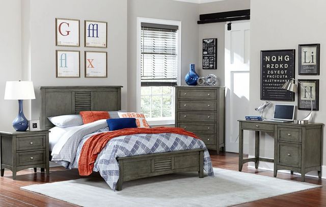 Homelegance® Garcia Gray Twin Panel Bed-2