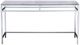 Bassett Mirror Medine White Console Table with Chrome Base-1