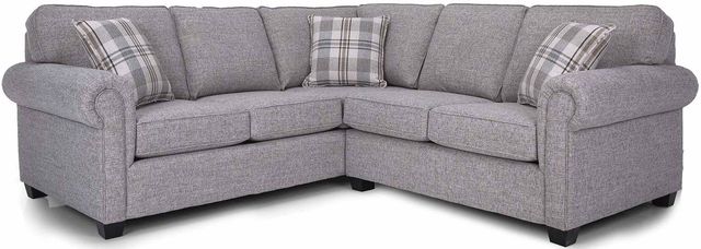Decor-Rest® Furniture LTD 2006 2-Piece Gray Sectional Sofa-0