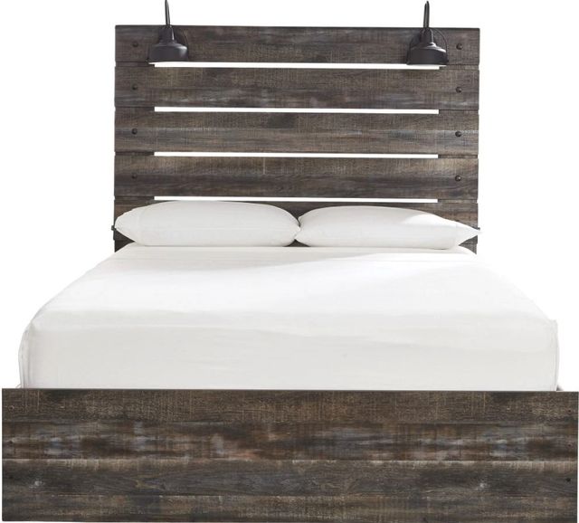 Signature Design by Ashley® Drystan Brown King 4-Drawer Storage Panel Bed-2