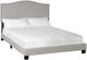 Bernards Darcy Beige Upholstered King Panel Bed-0