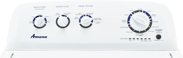 Amana 3.8 Cu. Ft. White Top Load Washer-2