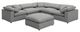 Coaster® Raleigh 6-Piece Gray Modular Sectional-0
