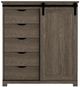 Perdue Woodworks Brown Chest with Barn Door-1