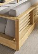 Vanguard® Furniture Customizable Horizon Fabric/Teak Outdoor Extended Sofa-4