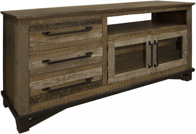 International Furniture Direct Loft Brown Brown/Gray 62" TV Stand