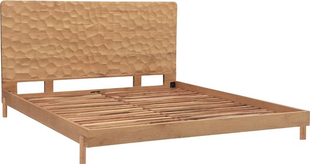 Moe's Home Collection Misaki Natural King Panel Bed-0