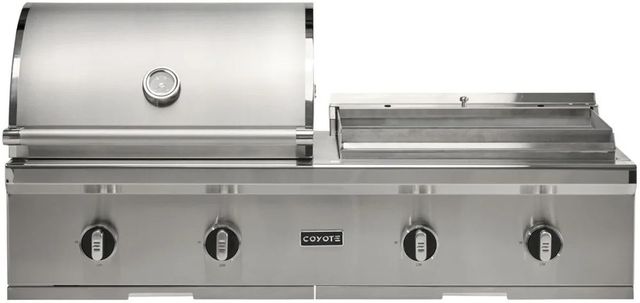 Coyote® 2-Burner Stainless Steel Combo Built-In Natural Gas Grill-4