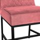 Armen Living Napoli 2-Piece Black/Pink Dining Side Chair Set-4