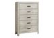 Monarch Specialties Inc. Bleached Oak 5-Drawer Chest-0