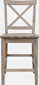 Jofran Inc. Eastern Tides Bisque X Back Counter Stool-0