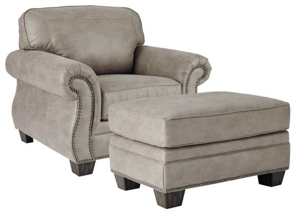 Signature Design by Ashley® Olsberg 2-Piece Steel Chair & Ottoman Set-0