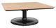 CabanaCoast® Customizable Skye Aluminum/Wooden 42" Outdoor Square Pedestal Coffee Table-0