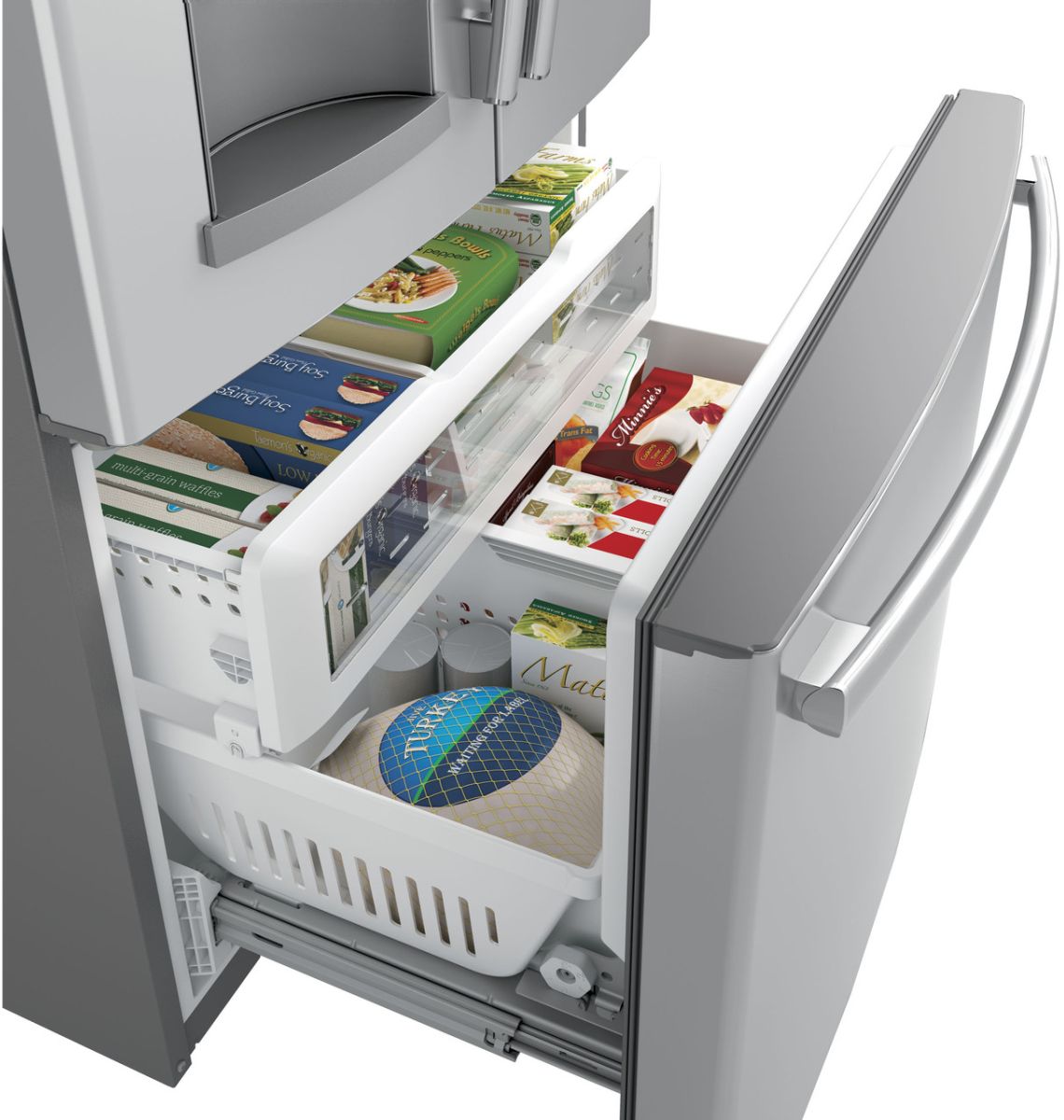 GE® 27.7 Cu. Ft. Fingerprint Resistant Stainless Steel French Door Refrigerator-7