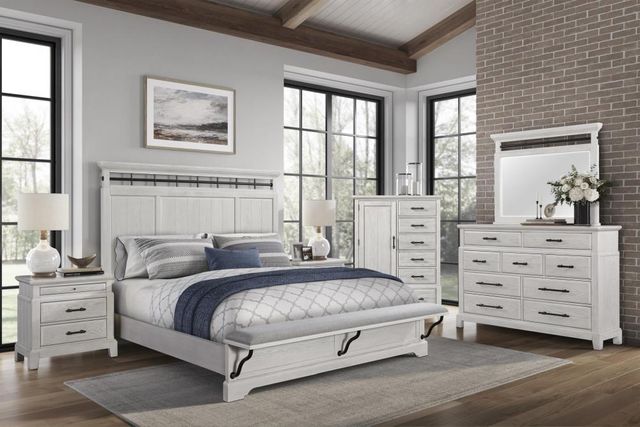 Bernards Bellamy Lane Whitewash Gentleman's Chest-1