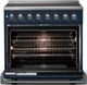 Viking® 5 Series 36" Slate Blue Pro Style Induction Range with Polished Chrome Trim-1