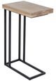 Moe's Home Collection Mila Natural C-Table with Black Metal Base-0